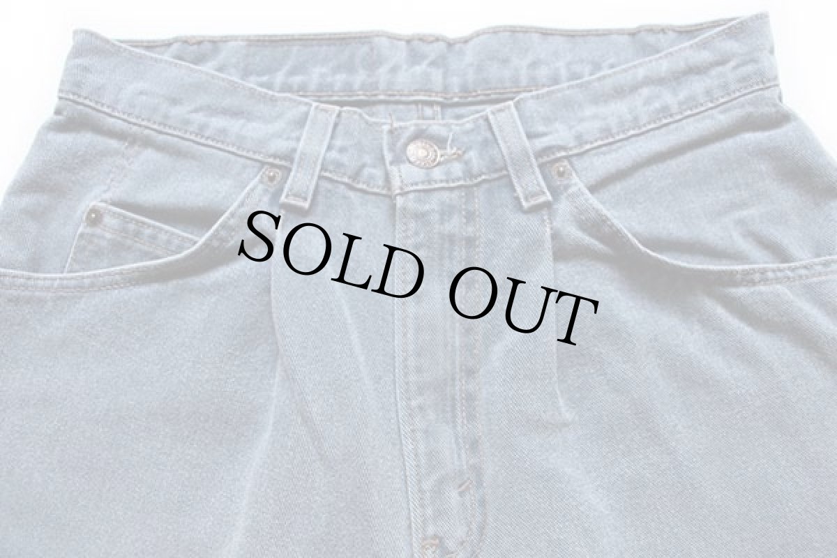 画像4: 90s Levi'sリーバイス 580 ワンタック カラーデニムパンツ ブルーグレー w31 L30 (4)