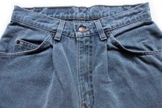 画像4: 90s Levi'sリーバイス 580 ワンタック カラーデニムパンツ ブルーグレー w31 L30 (4)