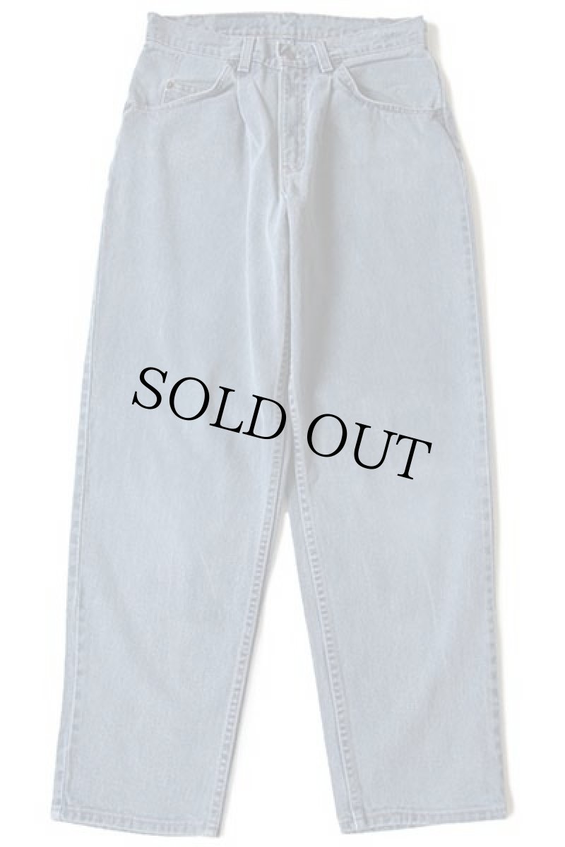 画像2: 90s Levi'sリーバイス 580 ワンタック カラーデニムパンツ ブルーグレー w31 L30 (2)