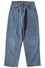 画像2: 90s Levi'sリーバイス 580 ワンタック カラーデニムパンツ ブルーグレー w31 L30 (2)