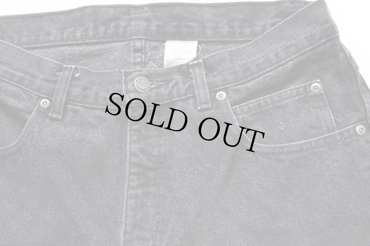 画像4: 00s メキシコ製 HARLEY-DAVIDSON ハーレー ダビッドソン ブラック デニムパンツ w33 (4)