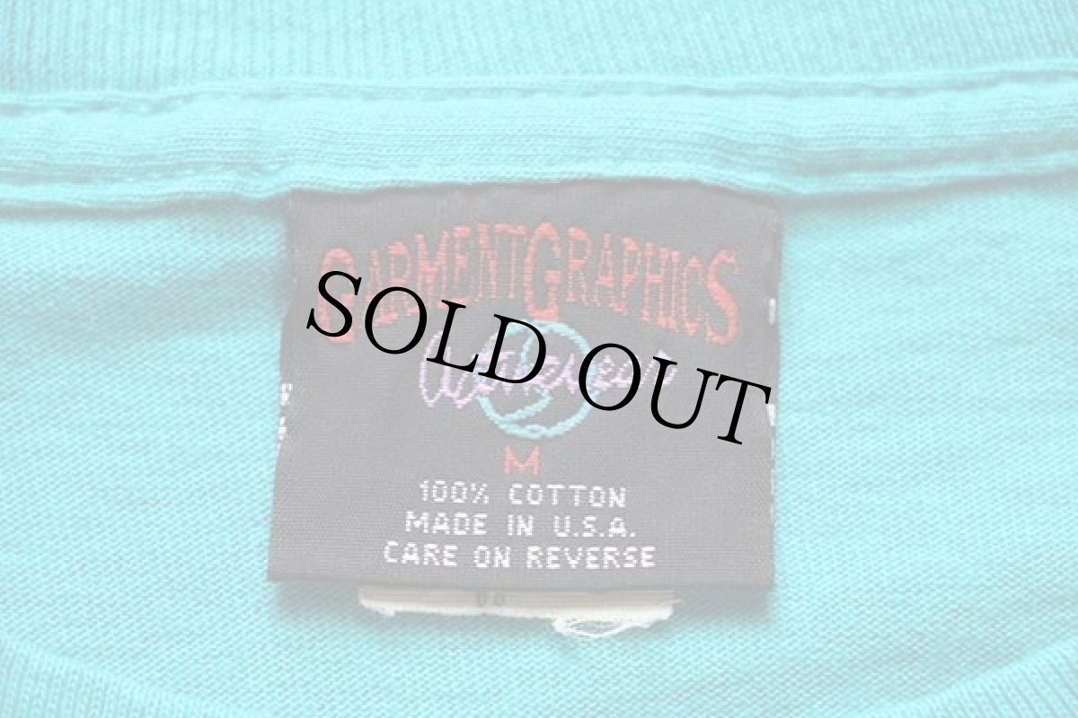 画像4: 90s USA製 WARNER BROS LOONEY TUNES TWEETYトゥイーティー NO CARES コットンTシャツ エメラルドグリーン M (4)