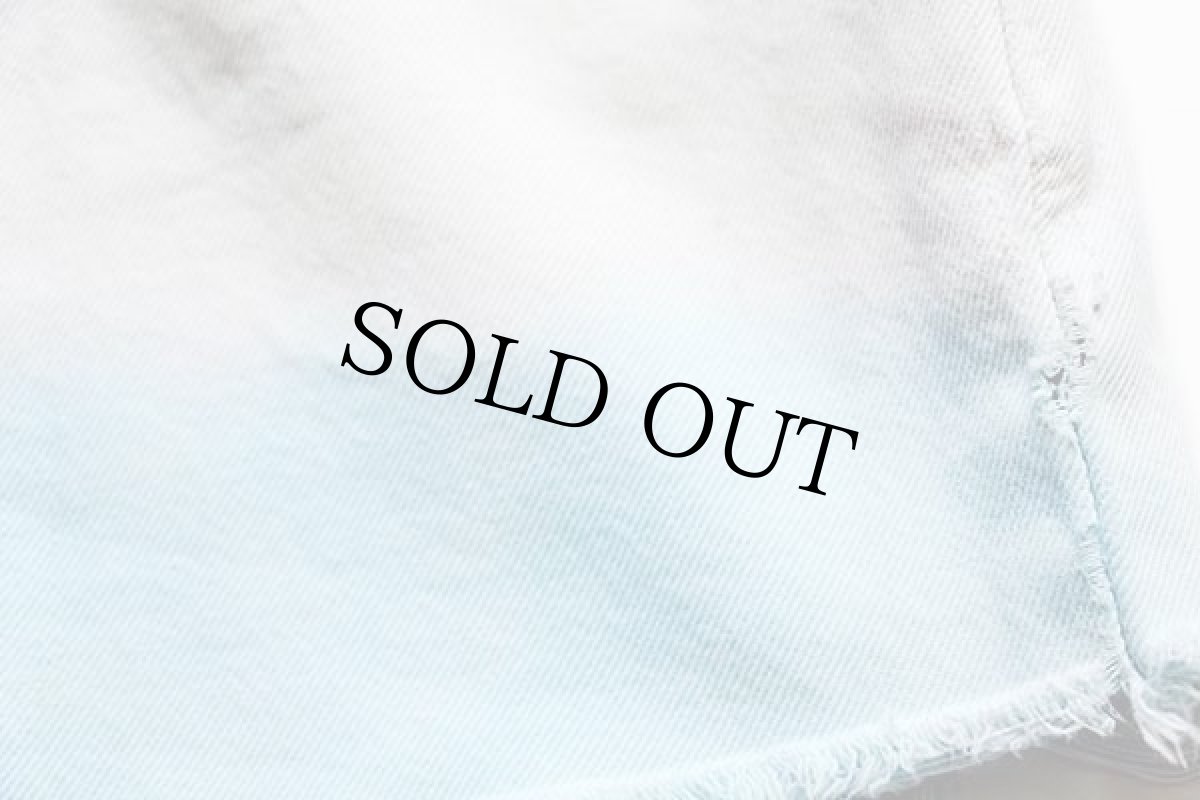 画像7: 90s USA製 Levi'sリーバイス 550 カットオフ マルチカラー デニム ショートパンツ 後染め 14 (7)