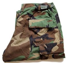 画像1: 90s 米軍 U.S.ARMY ウッドランドカモ BDU カーゴパンツ M-XS (1)