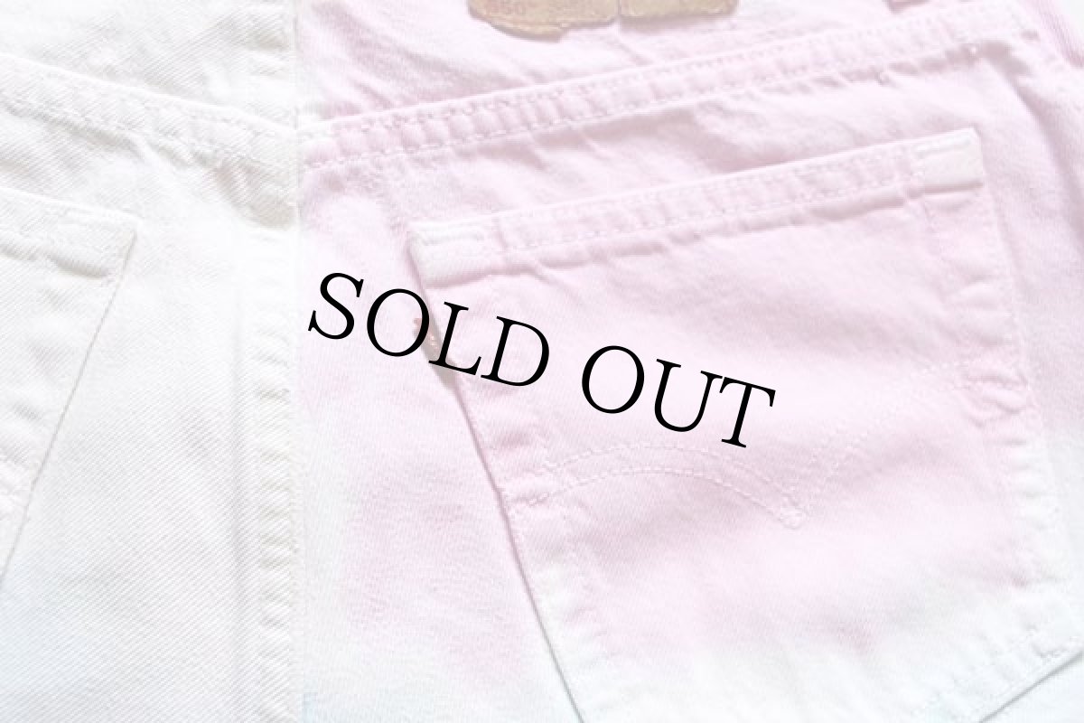 画像5: 90s USA製 Levi'sリーバイス 550 カットオフ マルチカラー デニム ショートパンツ 後染め 14 (5)