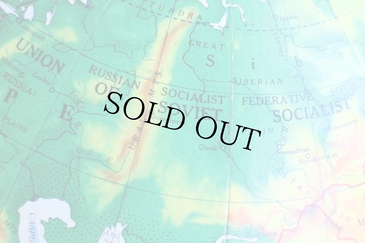 画像12: 60s A.J.Nystrom 地球儀 12インチ (12)