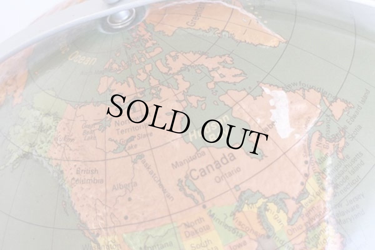 画像9: 80s A.J.Nystrom 立体 地球儀 30cm/12インチ (9)