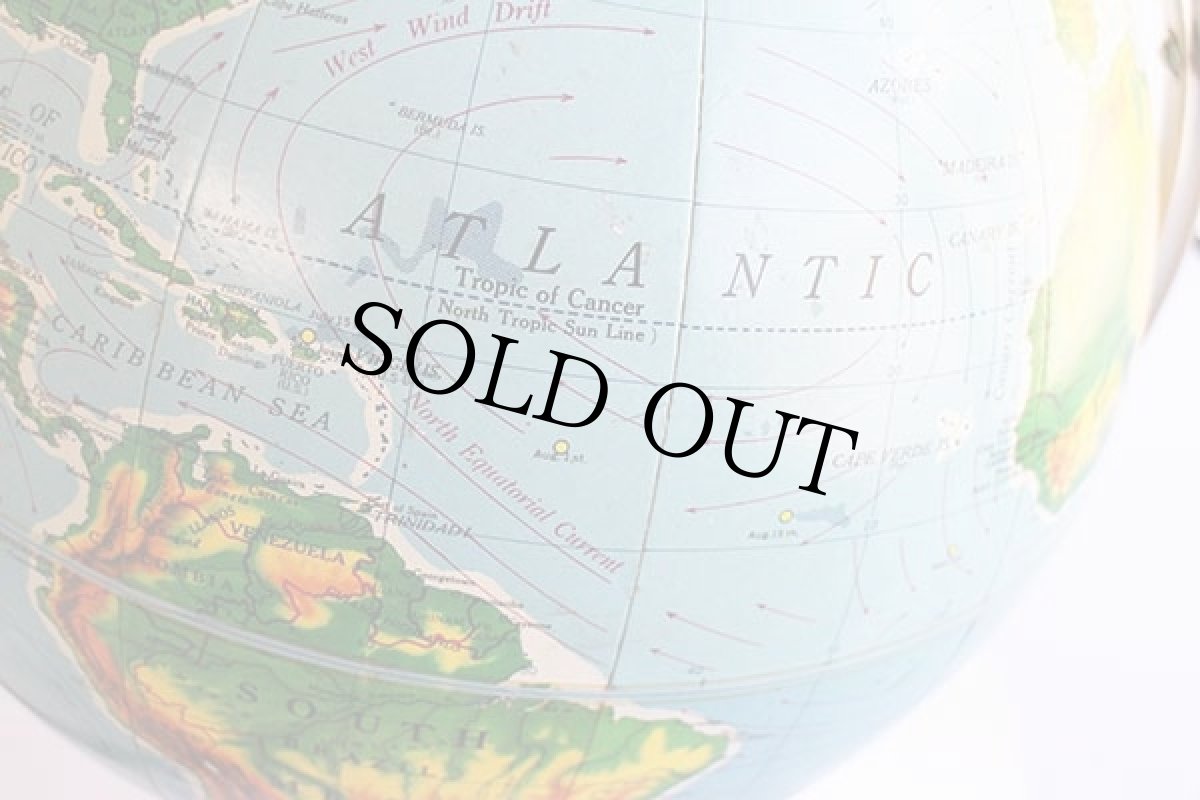 画像13: 60s A.J.Nystrom 地球儀 12インチ (13)