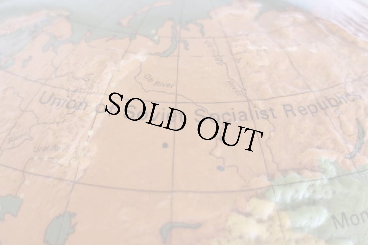 画像12: 80s A.J.Nystrom 立体 地球儀 30cm/12インチ (12)