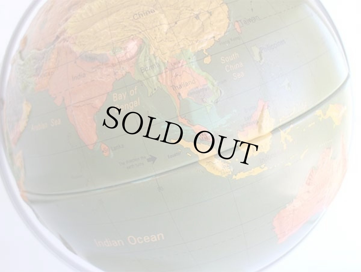 画像7: 80s A.J.Nystrom 立体 地球儀 30cm/12インチ (7)