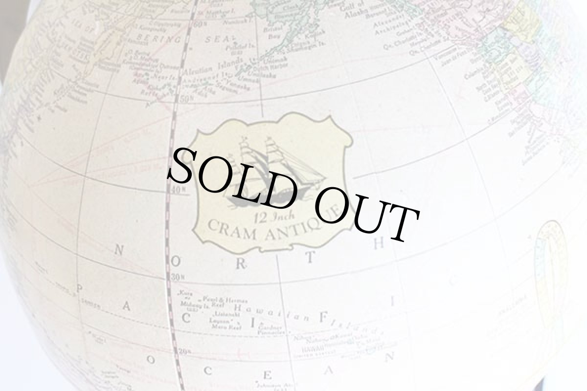 画像10: 80s USA製 GEORGE. F. CRAM 地球儀 12インチ (10)