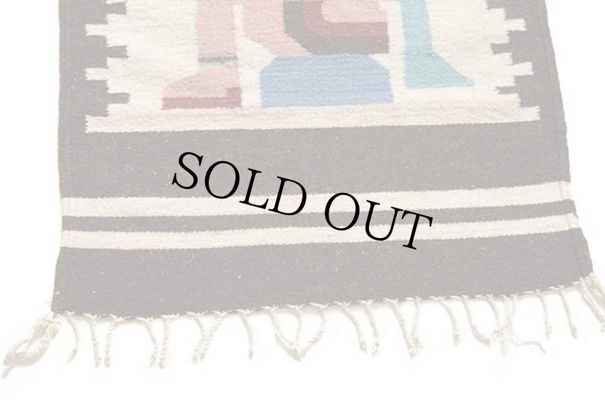 画像4: フォークロア柄 ラグ マット (4)