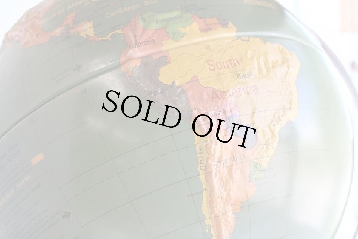 画像13: 80s A.J.Nystrom 立体 地球儀 30cm/12インチ (13)