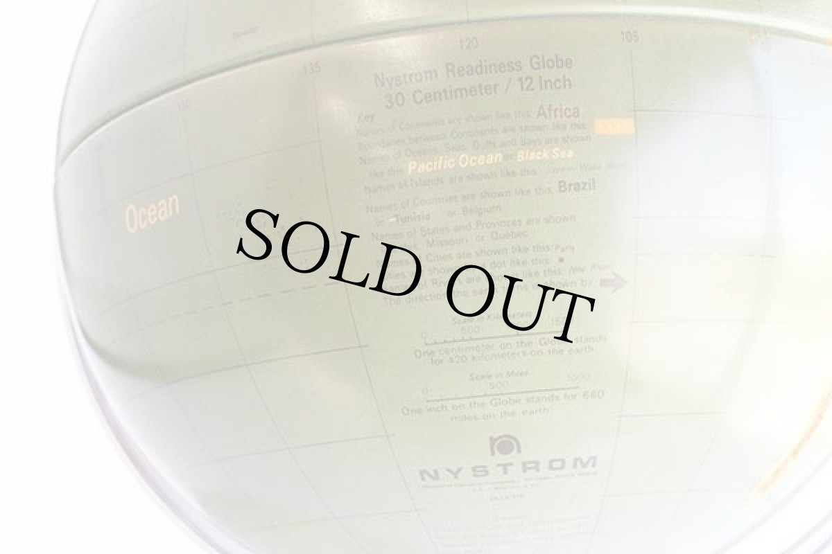 画像6: 80s A.J.Nystrom 立体 地球儀 30cm/12インチ (6)