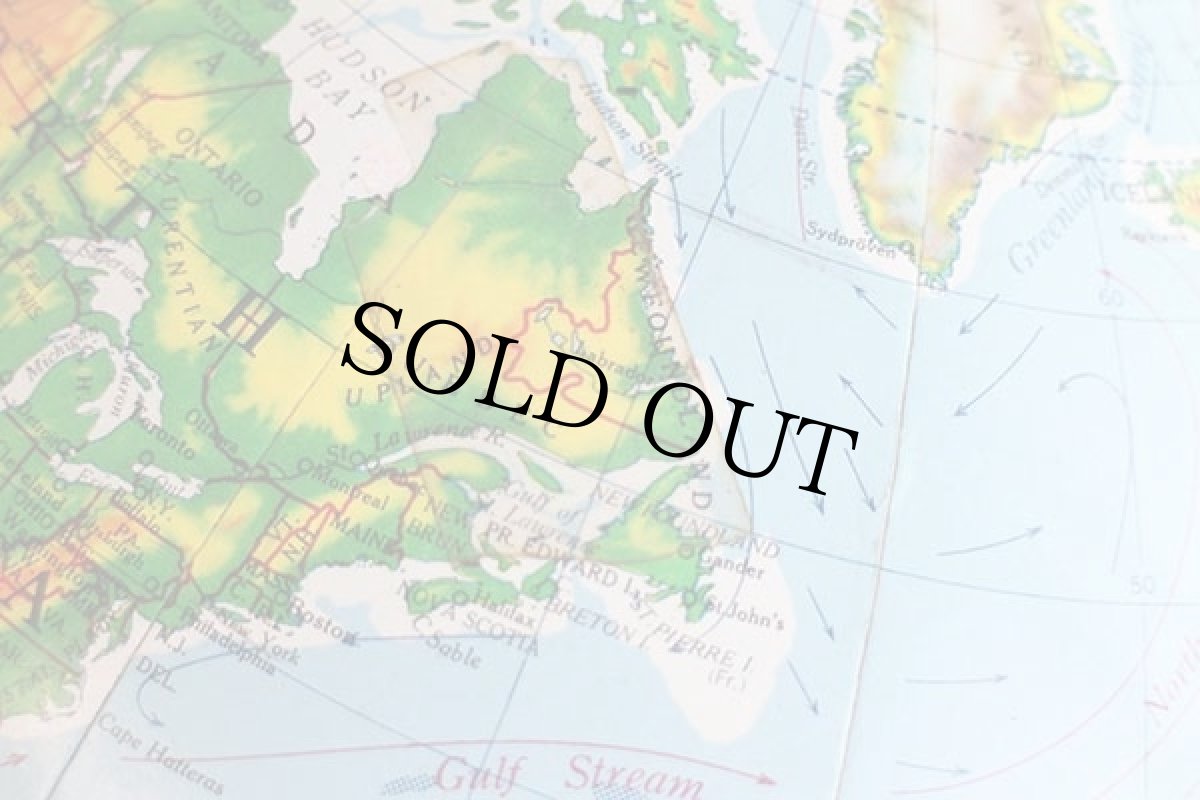 画像9: 60s A.J.Nystrom 地球儀 12インチ (9)