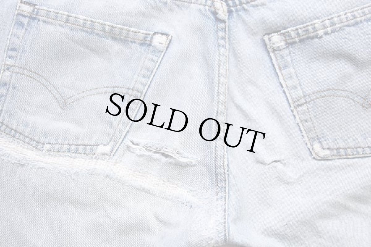 画像9: 80s USA製 Levi'sリーバイス 501 赤耳 デニムパンツ ボロ w31 (9)
