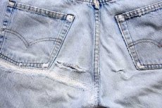 画像9: 80s USA製 Levi'sリーバイス 501 赤耳 デニムパンツ ボロ w31 (9)