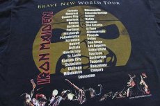 画像4: 00s IRON MAIDEN BRAVE NEW WORLD TOUR 両面プリント コットン バンドTシャツ 黒 XL (4)