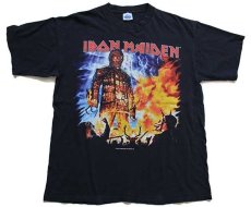 画像2: 00s IRON MAIDEN BRAVE NEW WORLD TOUR 両面プリント コットン バンドTシャツ 黒 XL (2)