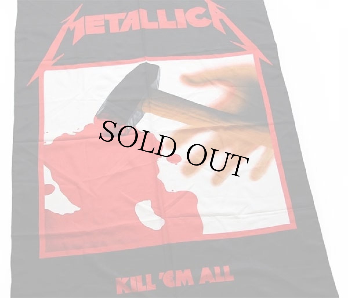 画像1: 90s イタリア製 METALLICAメタリカ KILL 'EM ALL タペストリー (1)