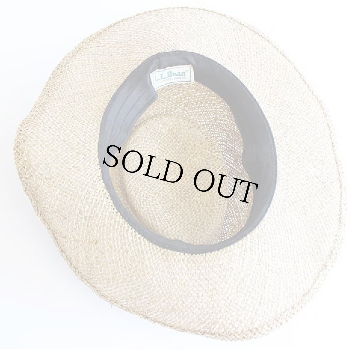 画像5: 80s USA製 L.L.Bean ストローハット ナチュラル M★麦わら帽子 (5)