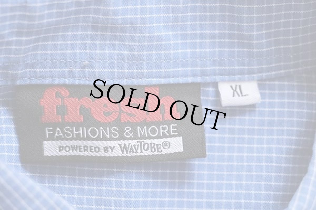 画像5: McDonald'sマクドナルド チェック ボタンダウン 半袖シャツ XL (5)