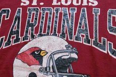 画像4: 80s USA製 Championチャンピオン NFL ST. LOUIS CARDINALS Tシャツ バーガンディ L (4)