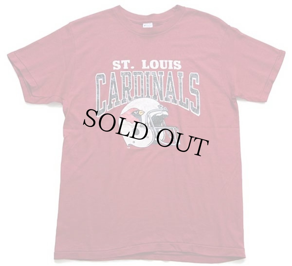 画像2: 80s USA製 Championチャンピオン NFL ST. LOUIS CARDINALS Tシャツ バーガンディ L (2)