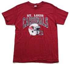 画像2: 80s USA製 Championチャンピオン NFL ST. LOUIS CARDINALS Tシャツ バーガンディ L (2)