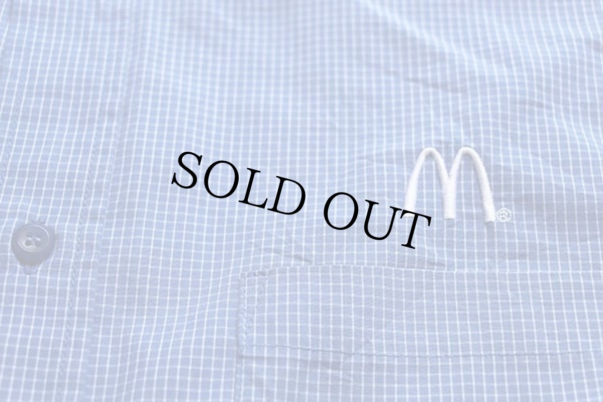 画像4: McDonald'sマクドナルド チェック ボタンダウン 半袖シャツ XL (4)