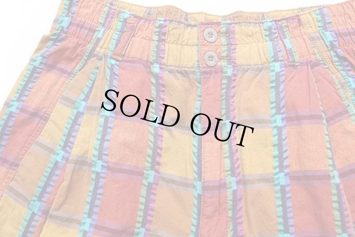 画像3: 90s DOCKERSドッカーズ チェック ワンタック コットン ショートパンツ w29★Levi'sリーバイス (3)