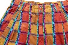 画像3: 90s DOCKERSドッカーズ チェック ワンタック コットン ショートパンツ w29★Levi'sリーバイス (3)