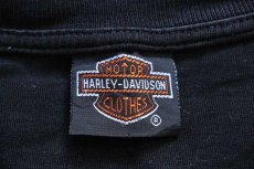 画像6: 90s USA製 HARLEY-DAVIDSON ハーレー ダビッドソン LIVE TO RIDE スピードメーター 両面プリント コットンTシャツ 黒 (6)