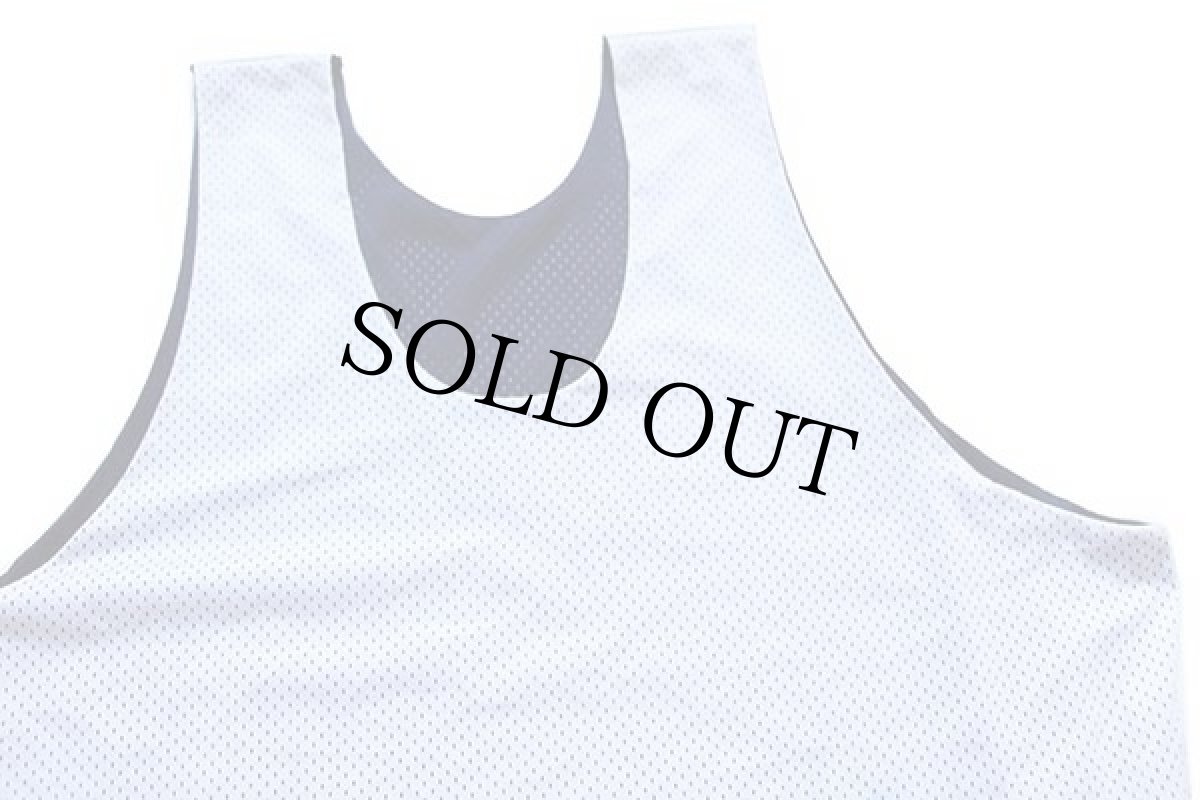 画像4: 90s USA製 Championチャンピオン VILLANOVA BASKETBALL リバーシブル ナイロン メッシュ タンクトップ 紺×白 XL★ゲームシャツ (4)