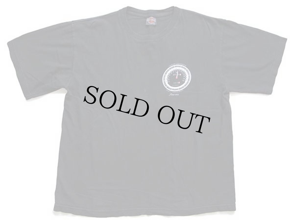 画像2: 90s USA製 HARLEY-DAVIDSON ハーレー ダビッドソン LIVE TO RIDE スピードメーター 両面プリント コットンTシャツ 黒 (2)