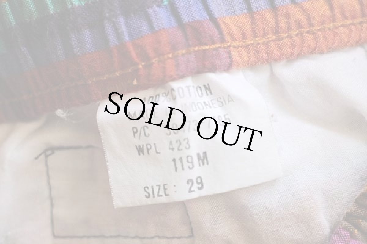 画像5: 90s DOCKERSドッカーズ チェック ワンタック コットン ショートパンツ w29★Levi'sリーバイス (5)