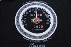 画像4: 90s USA製 HARLEY-DAVIDSON ハーレー ダビッドソン LIVE TO RIDE スピードメーター 両面プリント コットンTシャツ 黒 (4)