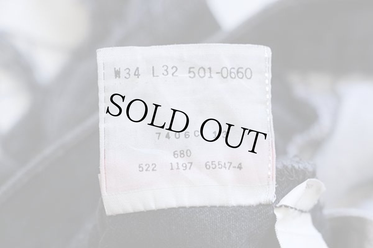 画像5: 90s USA製 Levi'sリーバイス 501 ペンキ飛び カットオフ ブラックデニム ショートパンツ W34★ショーツ (5)