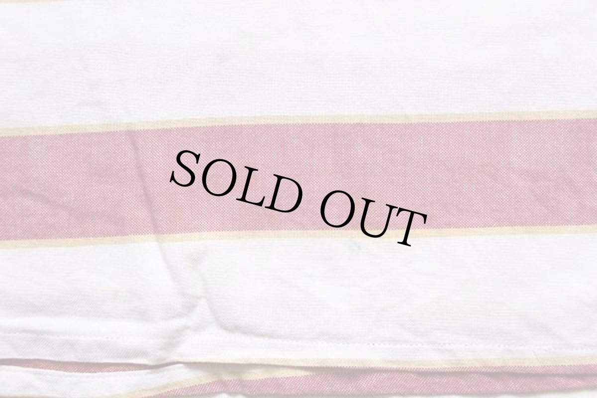 画像6: 60s Penneys TOWNCRAFT 太ボーダー ノーカラー プルオーバー 半袖 コットンシャツ キッズ10 (6)