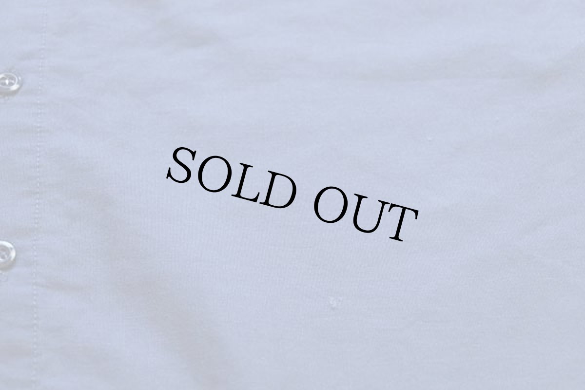 画像5: G&K SERVICES Pep Boysペップボーイズ パッチ付き 半袖 ワークシャツ ブルーグレー M (5)