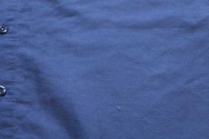画像5: G&K SERVICES Pep Boysペップボーイズ パッチ付き 半袖 ワークシャツ ブルーグレー M (5)