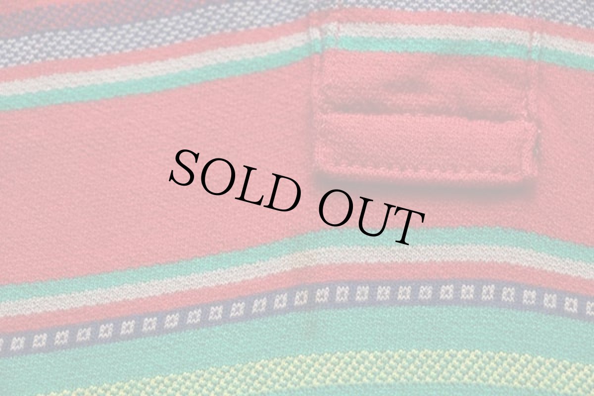 画像6: ポロ ラルフローレン ラグ柄 ジャガード コットン ポロシャツ XXL (6)