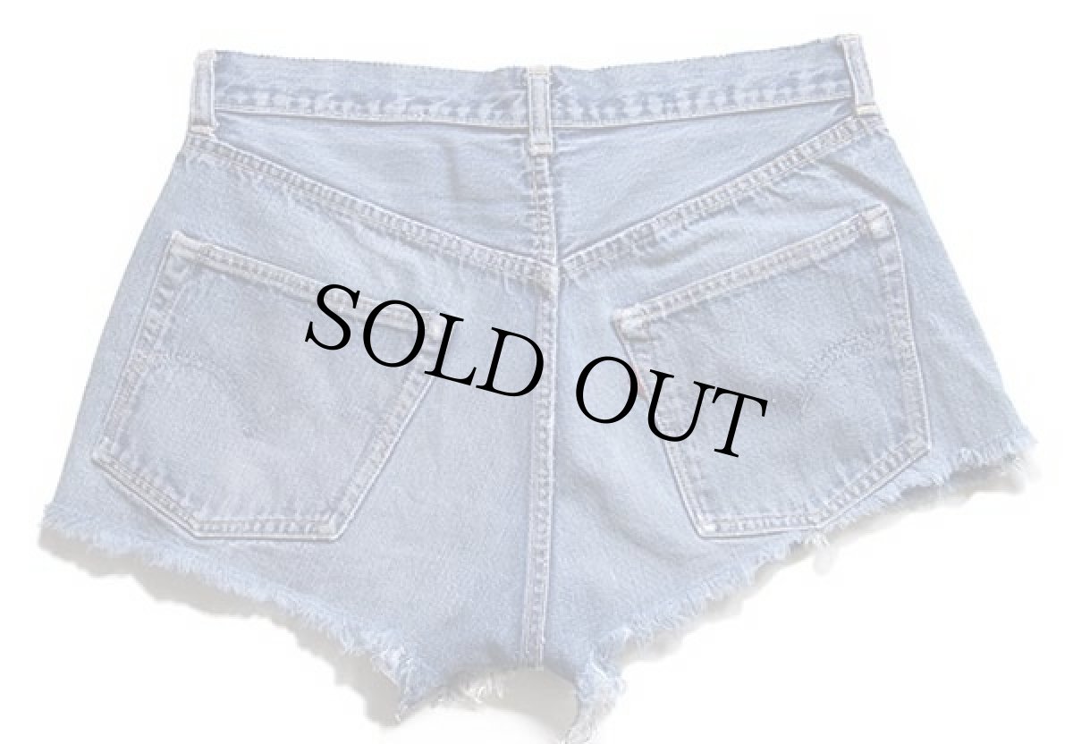 画像2: 60s LEVI'Sリーバイス 501XX カットオフ デニム ショートパンツ w30 (2)