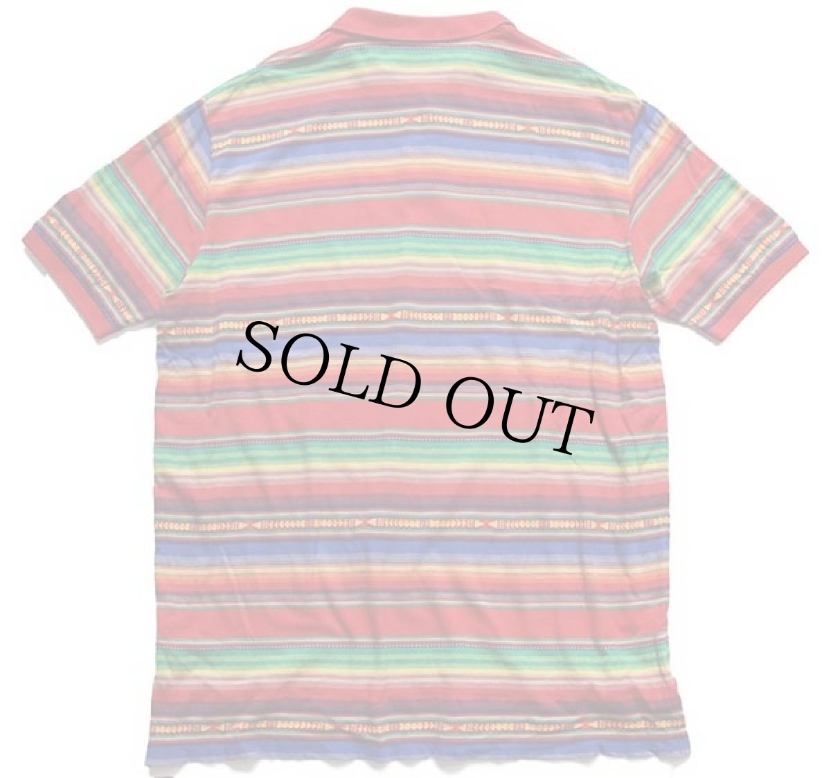 画像2: ポロ ラルフローレン ラグ柄 ジャガード コットン ポロシャツ XXL (2)