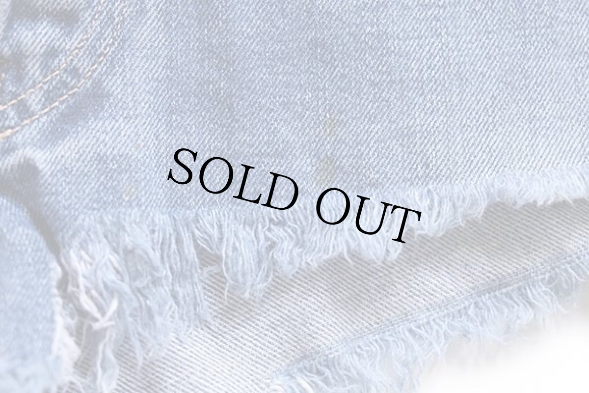 画像6: 60s LEVI'Sリーバイス 501XX カットオフ デニム ショートパンツ w30 (6)