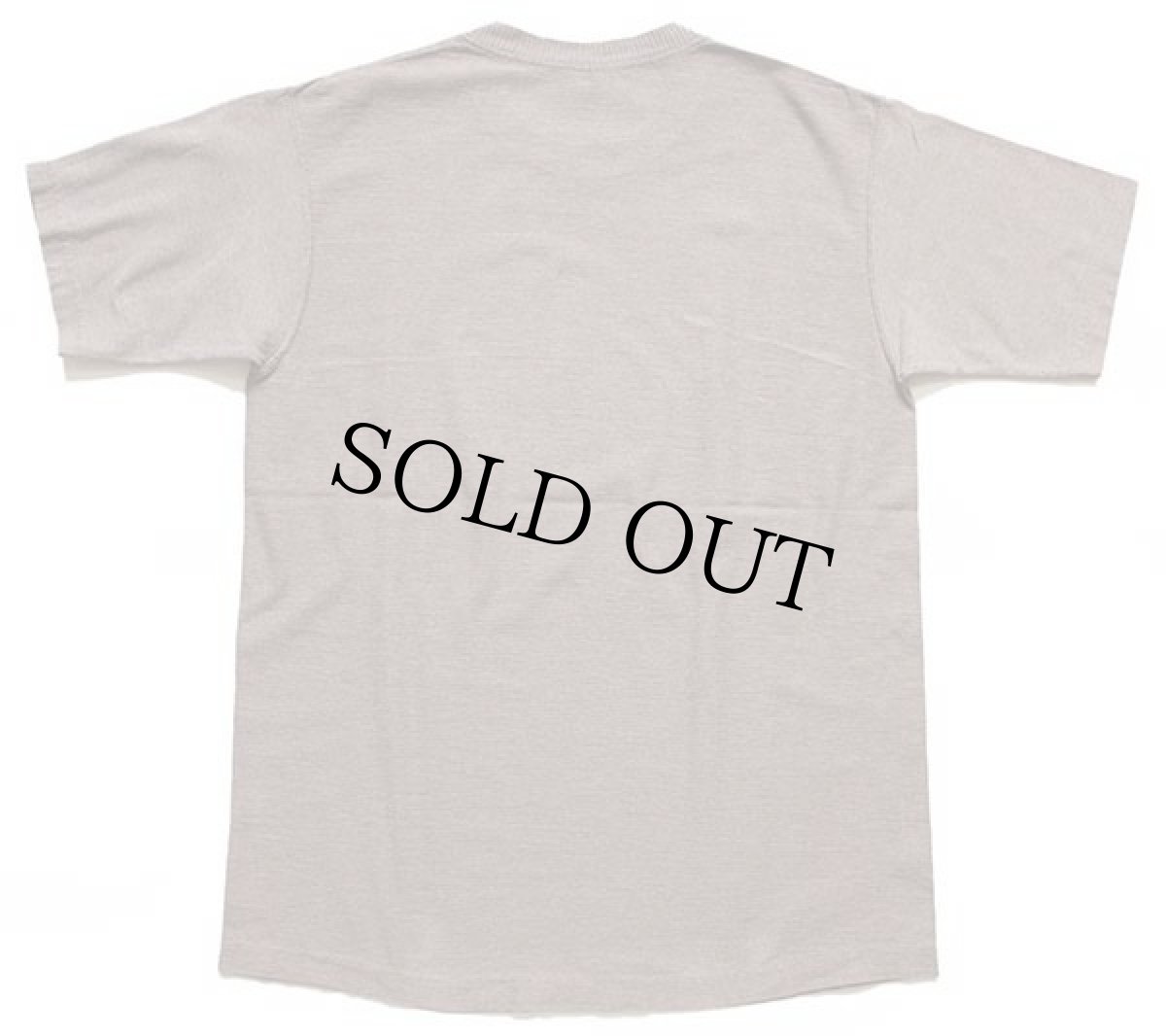 画像3: 90s USA製 ウルフ 発泡プリント アート 織り柄 Tシャツ グレーブラウン L (3)