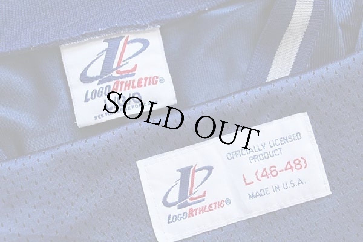 画像6: 90s USA製 NFL COWBOYS E.SMITH 22 ナンバリング ナイロン メッシュ フットボール ゲームシャツ 紺 L (6)