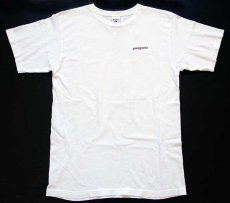 画像4: 90s USA製 patagoniaパタゴニア Beneficial T's DUKE KAHANAMOKU サーフ オーガニックコットンTシャツ 白 S (4)