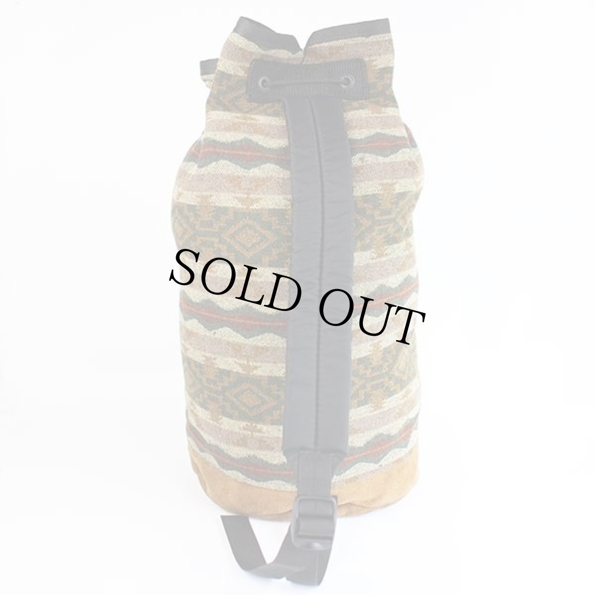 画像3: USA製 PENDLETONペンドルトン フォークロア柄 ボトムレザー ウール ブランケット ワンショルダーバッグ (3)