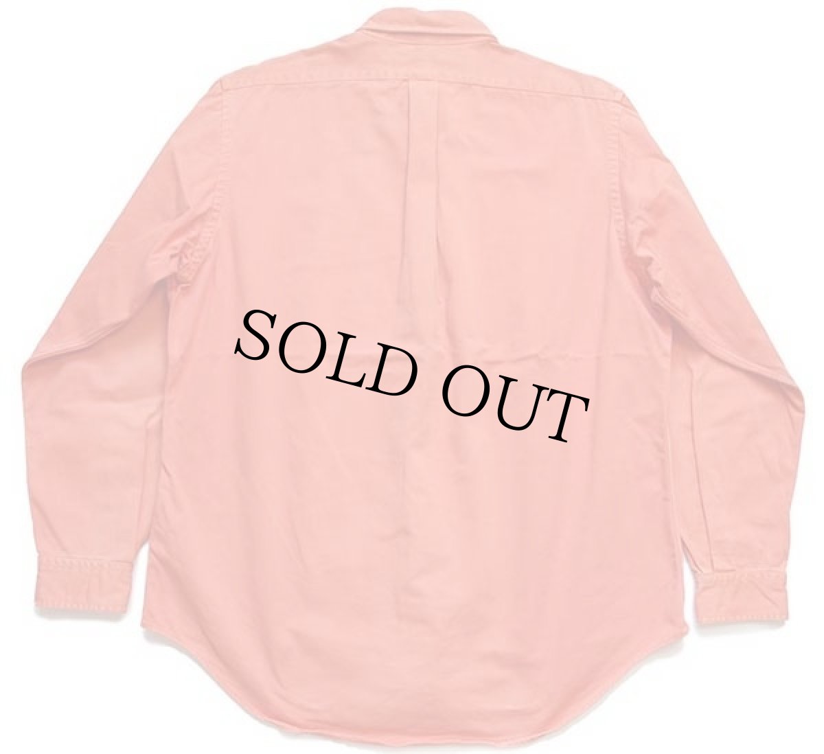 画像2: 90s ポロ ラルフローレン ワンポイント ボタンダウン コットンツイルシャツ オレンジ XL (2)